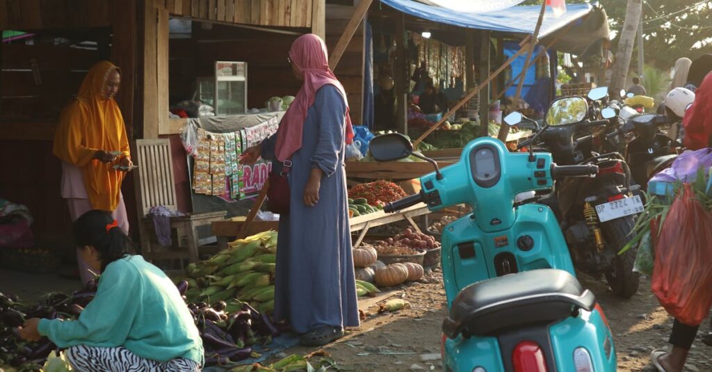 Morning Market by the Harbor
